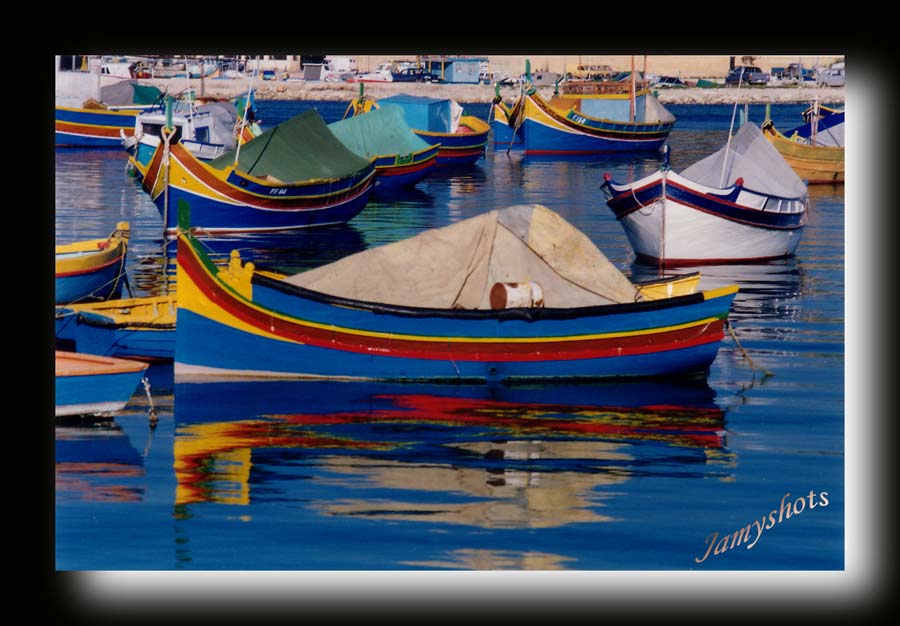 Barques du port de Marsaxlokk  Malte