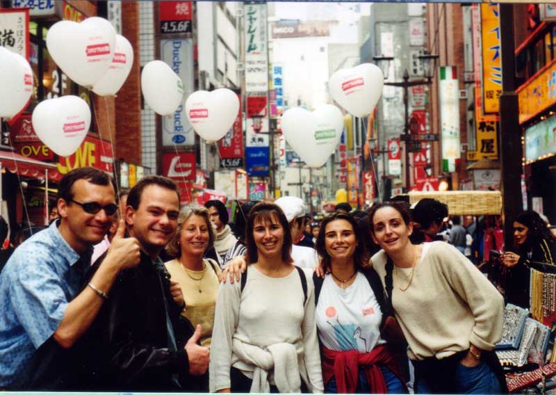 Patrick,Marc,Danielle,Sverine,Caroline et Anne dans Chibuya  Tokyo